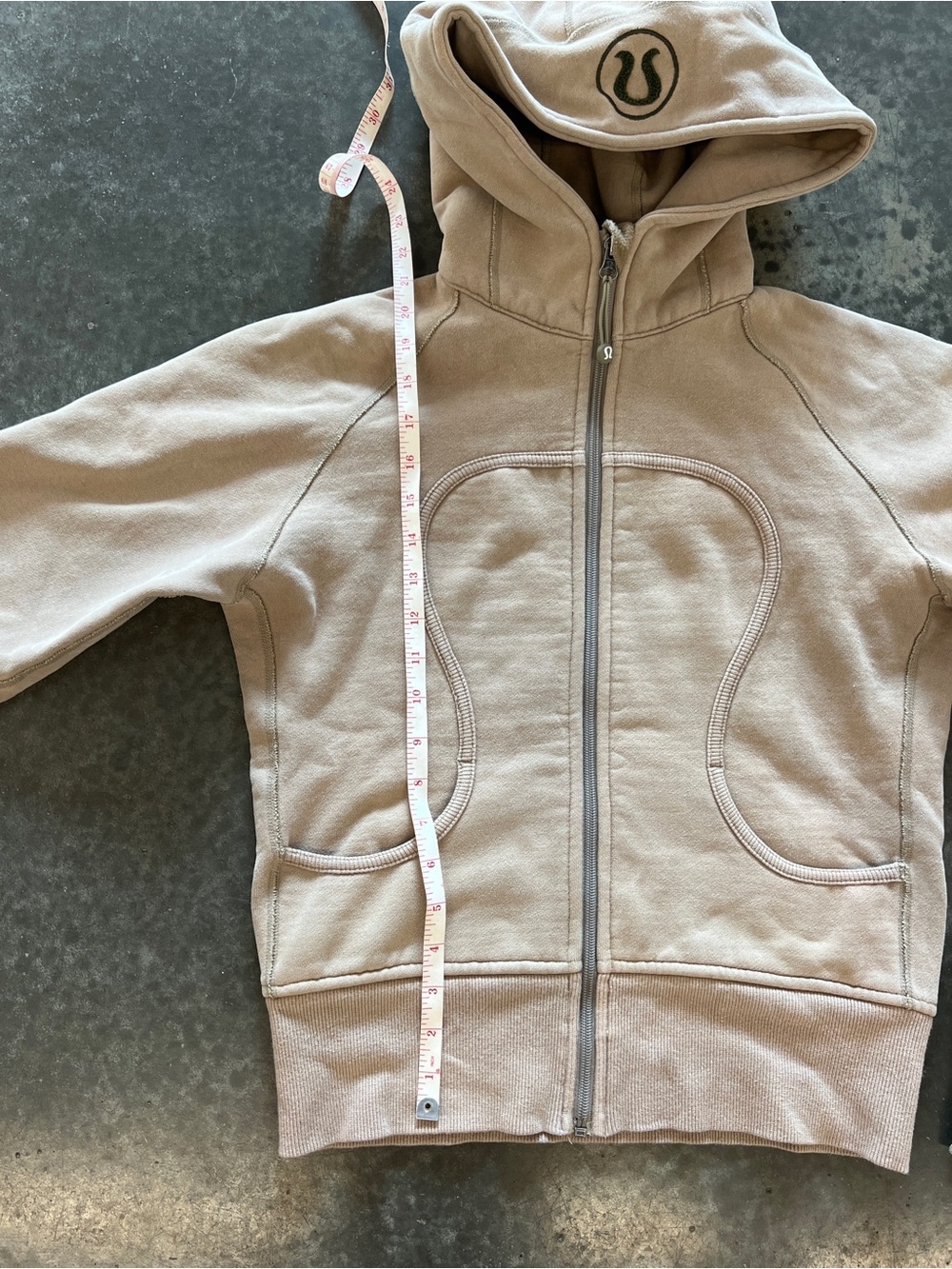 Lululemon OG Scuba Full Zip Hoodie - Tan - Picture 9 of 9